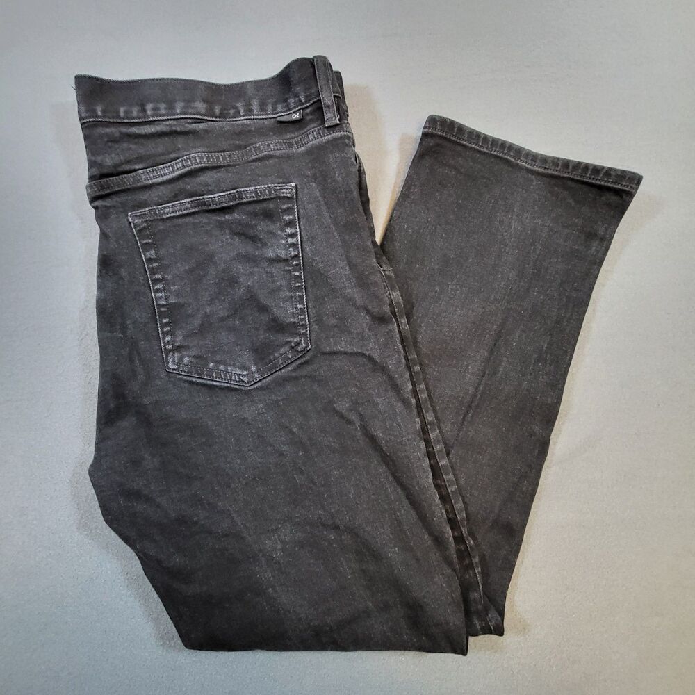 Outerknown SEA Jeans Mens 38x30 (Tag 38x32) Black Organic Cotton Straight Leg